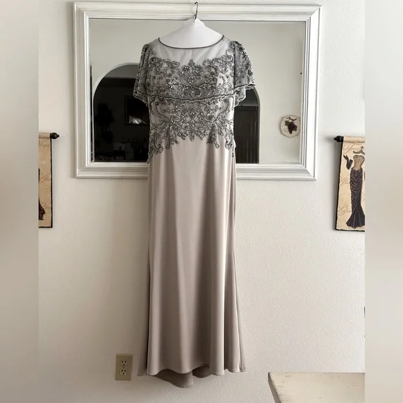 Dresses | Beautiful Mother Of The Groombride Gown Silvergray | Poshmark
